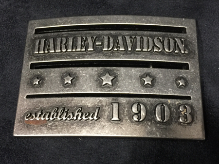 Harley Davidson 1903 Pewter Buckle