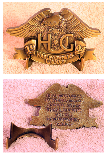 Harley Davidson appreciation medallion