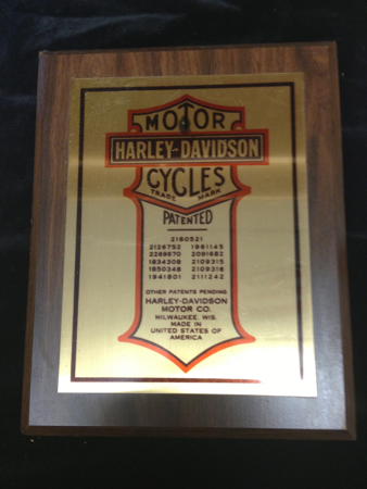 Harley Davidson Dealer Trademark Plaque