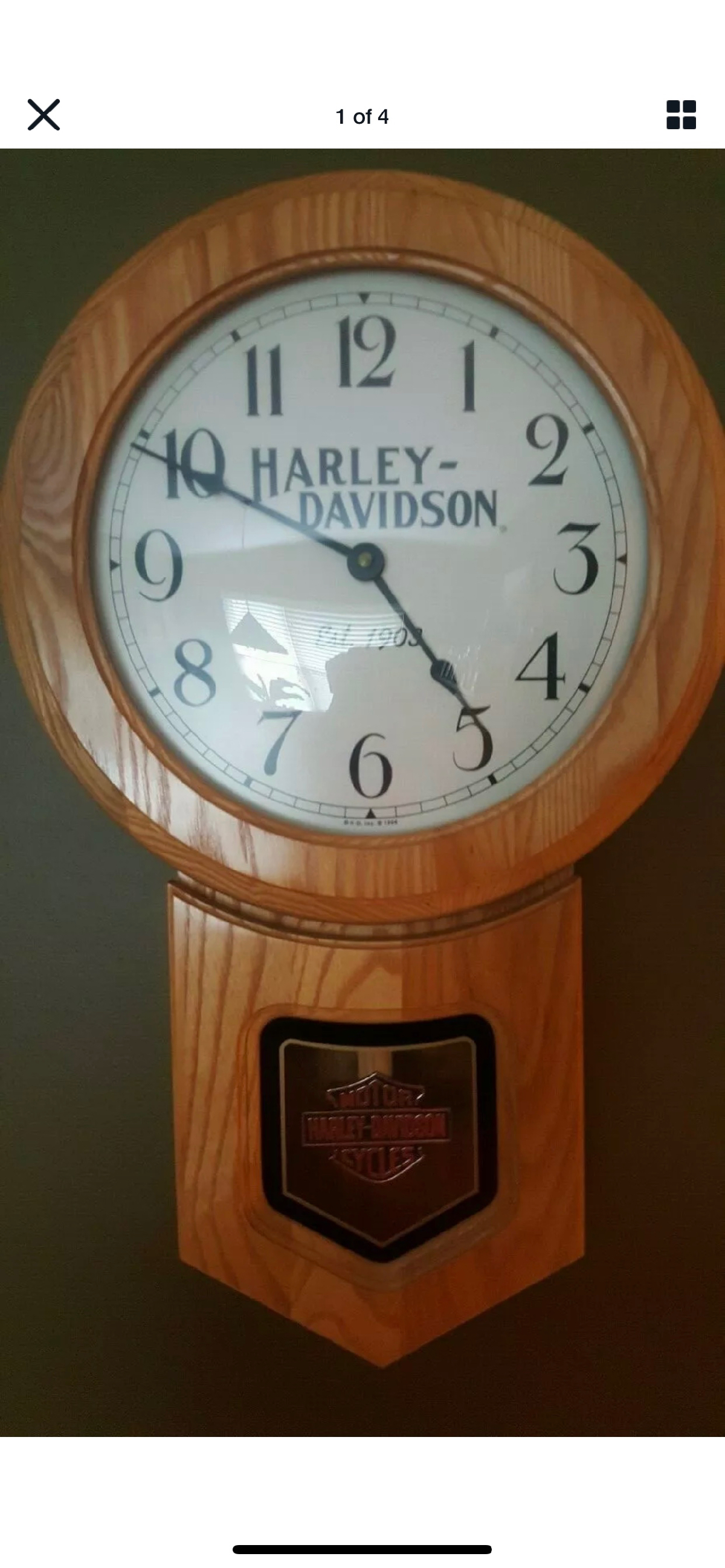 Harley Davidson Pendulum Clock