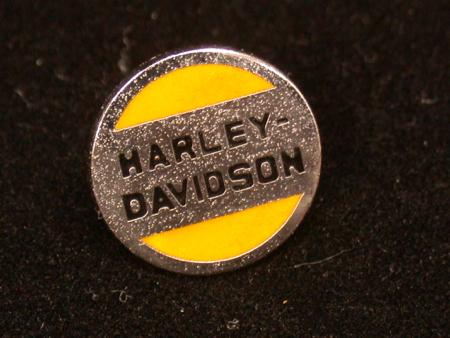 Vintage Harley Enamel Button pin