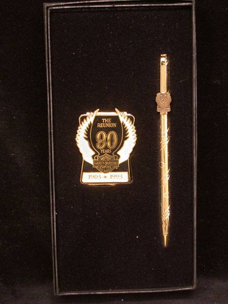 90th Anniversary pen money clip set