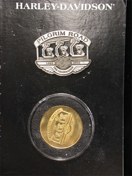 100th Anniversary Pilgram Road Pin and Coin