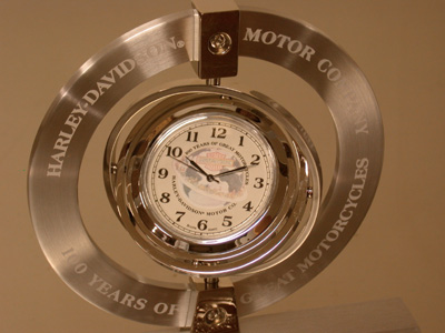 100th Anniversary Rotating desk clock (New)