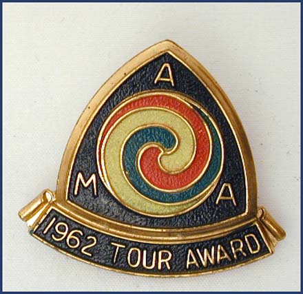 AMA 1962 Gypsy Tour Award Pin