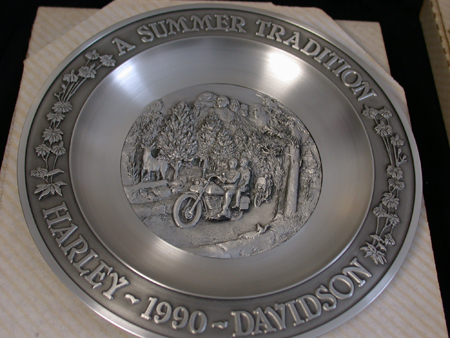 Summer tradition pewter Plate
