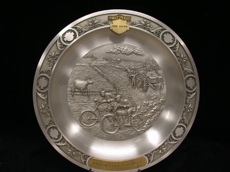 Growth of a the Sport 1910 Pewter Plate
