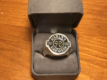 Harley Davidson 90 Anniversary Sterling Ring
