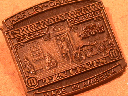 Harley Davidson Postage stamp Pin