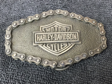 Harley Davidson Vintage chain Pewter Buckle