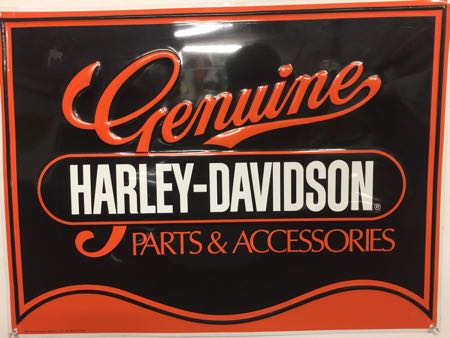 Vintage Harley Davidson Genuine Parts Sign