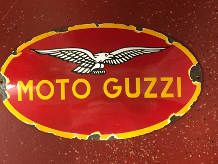 Moto Guzzi porcelain Dealer Sign