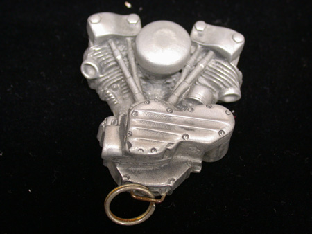 Vintage Panhead Resin Magnet Key Chain