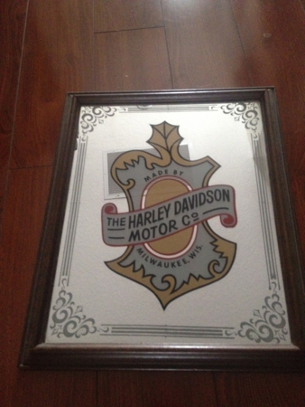 Vintage Harley Davidson Acorn Mirror