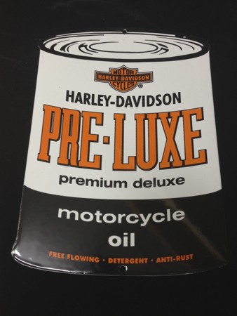 Harley Davidson Enamel Pre-Lux Sign