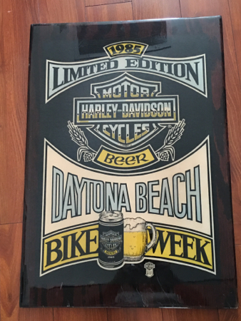 Harley Davidson 1985 Daytona Dealer sign