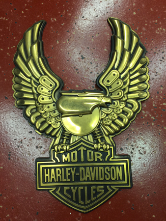 Vintage Harley Davidson Gold Eagle