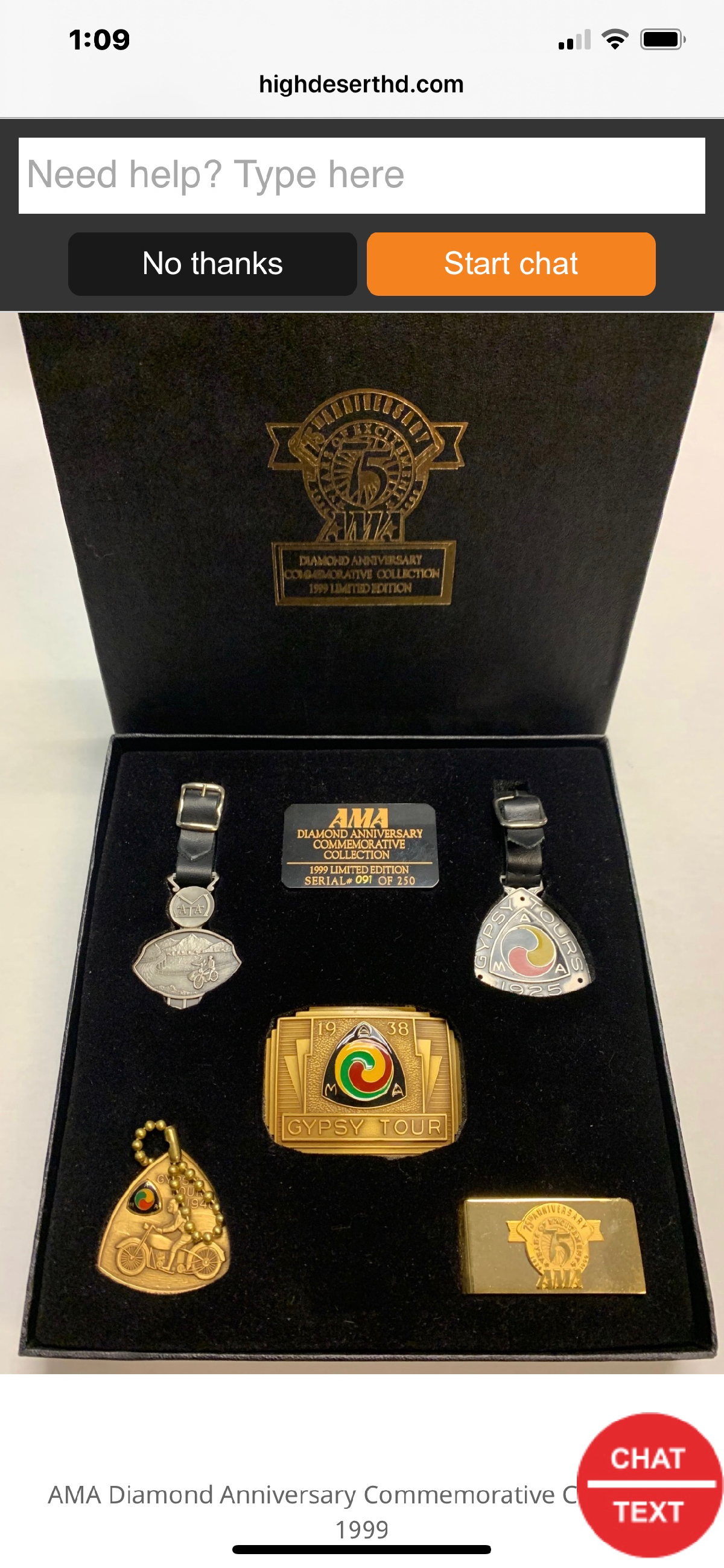 AMA Diamond  75th Anniversary Commemorative Collection 1999
