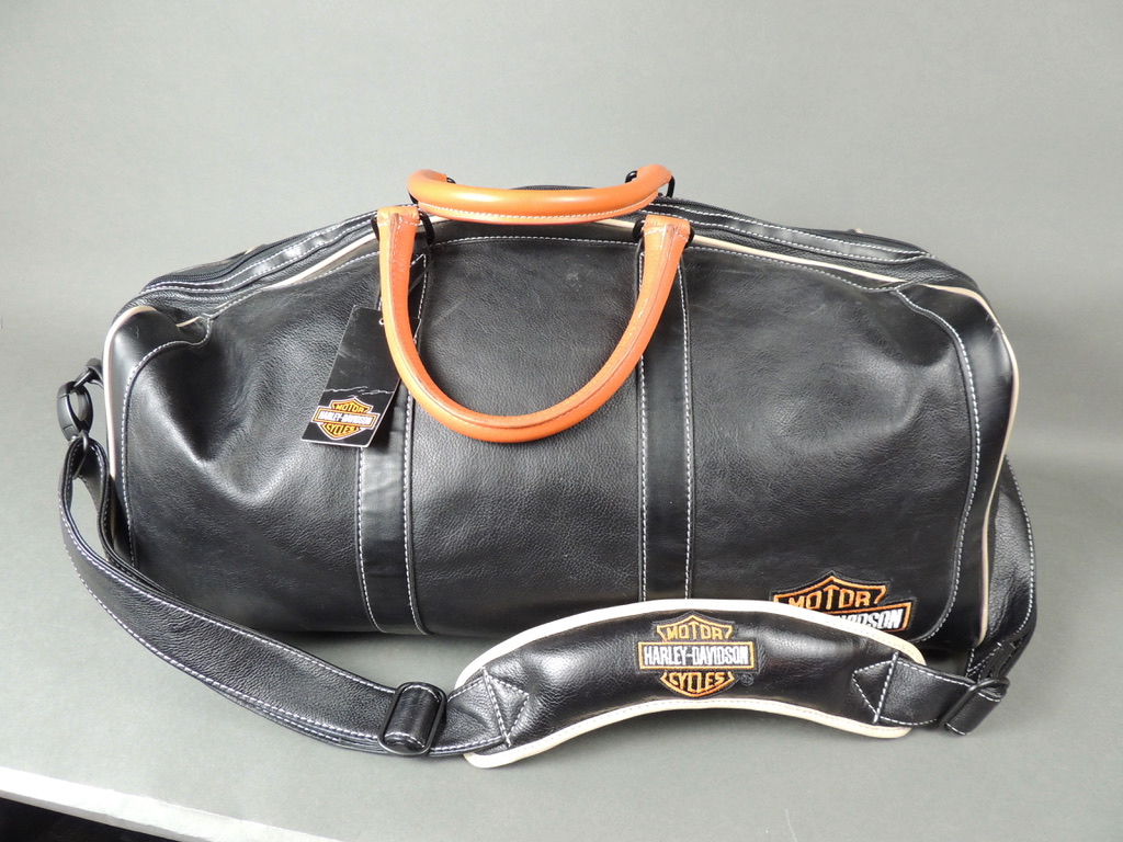 Harley Davidson Leather Duffle Bag  (NWT)