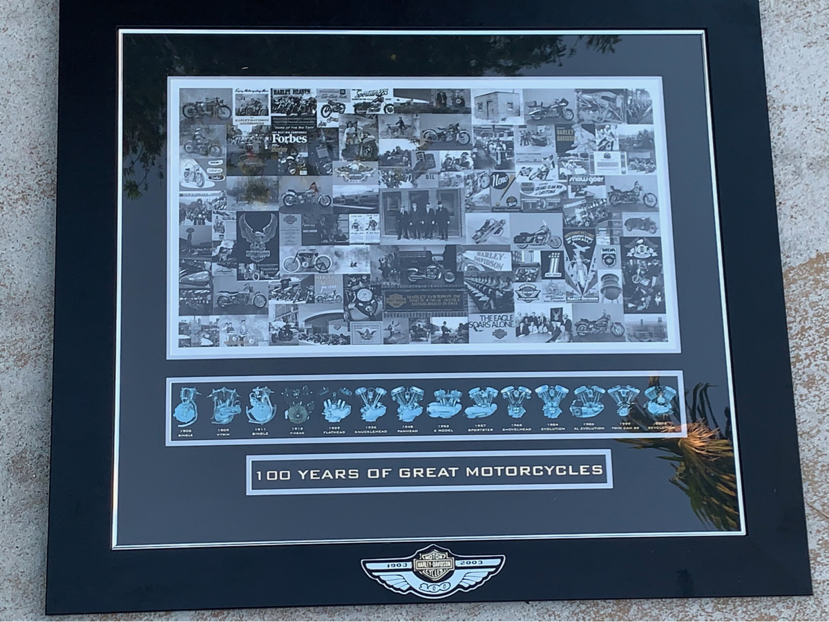 Harley Davidson Dealer Only 100th Anniversary Collage Picture
