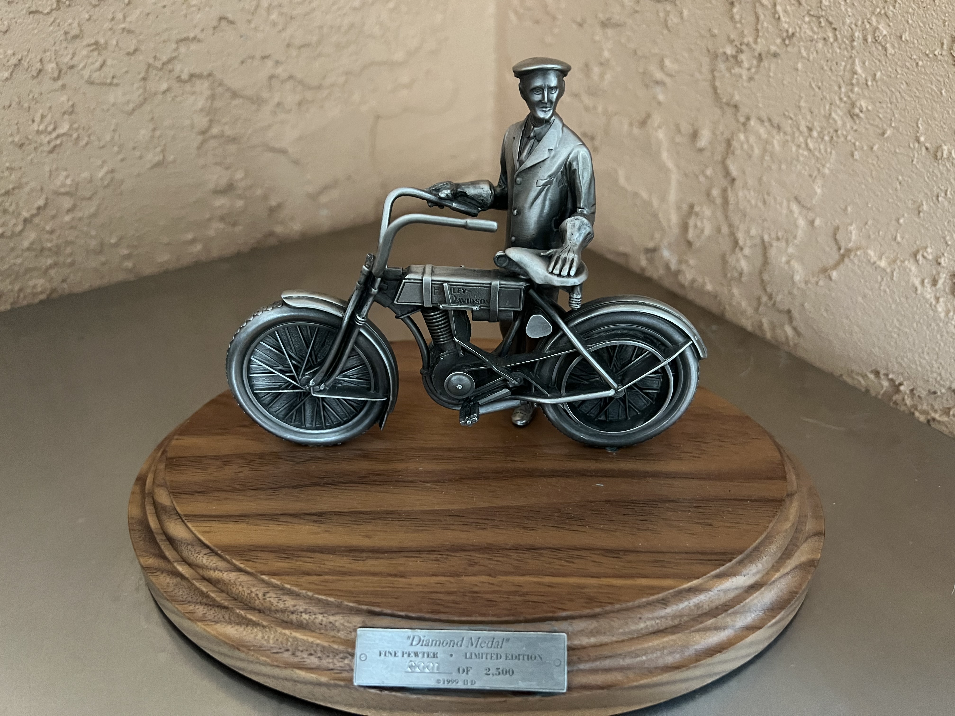 Harley-Davidson Gold metal pewter Statue #1