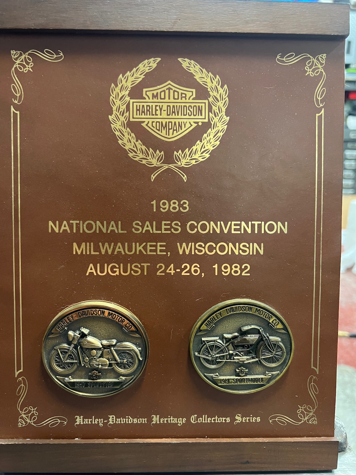 Harley-Davidson 1982 Dealer Award