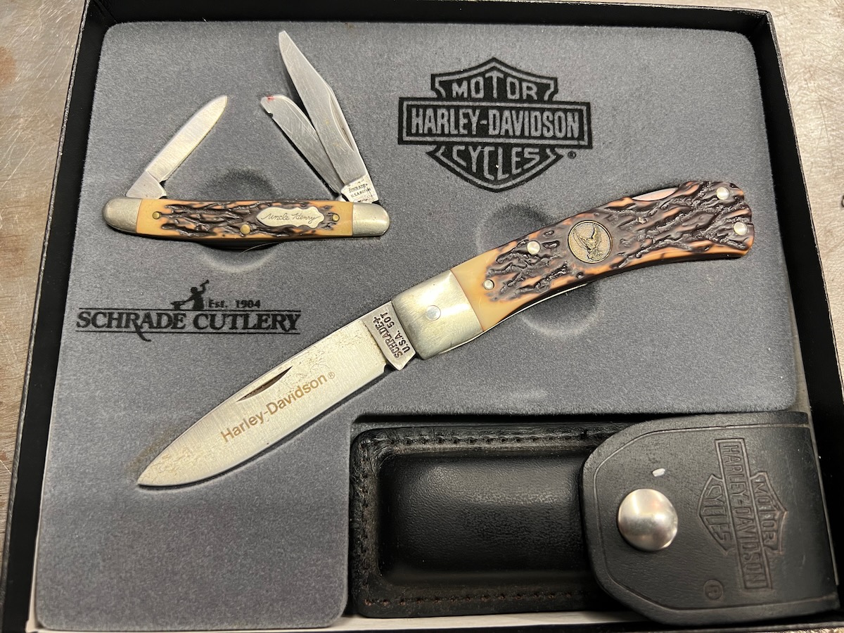 Harley-Davidson Shrade Knife Gift Set 80\'S