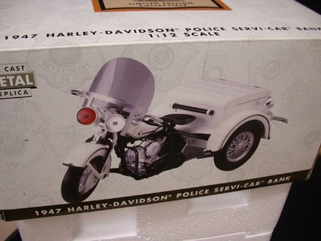 1947 Harley Davidson  Police Servi-car Bank
