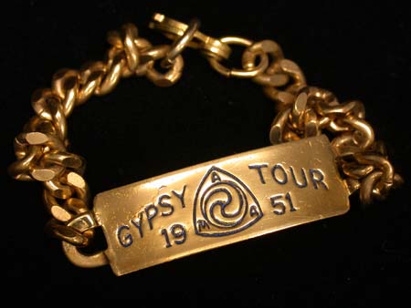 1951 Gypsy Tour Brass bracelet
