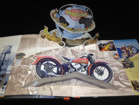 Harley Davidson Pop Up Book 1998 3D Tribute