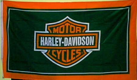 NOS Harley Dealer flag from the 80\'s  5\' X 3\'