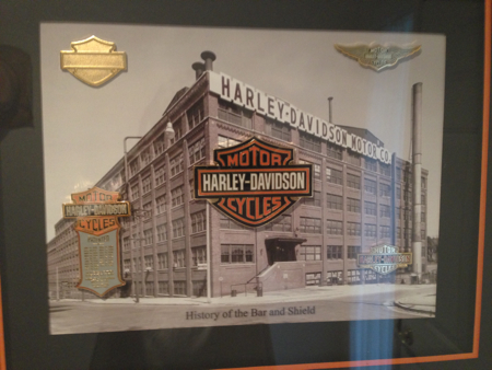 Harley Davidson Framed Pin Set