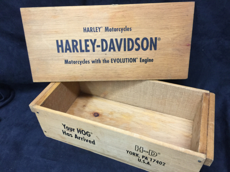 Harley Davidson Dealer wood display Box
